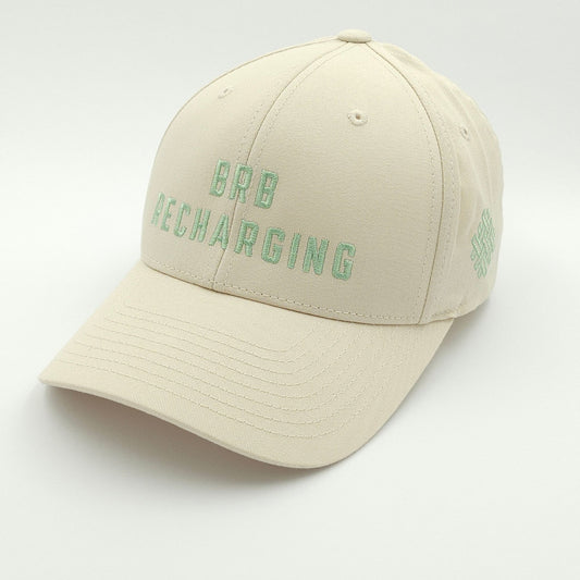 brb recharging - classic snapback - beige
