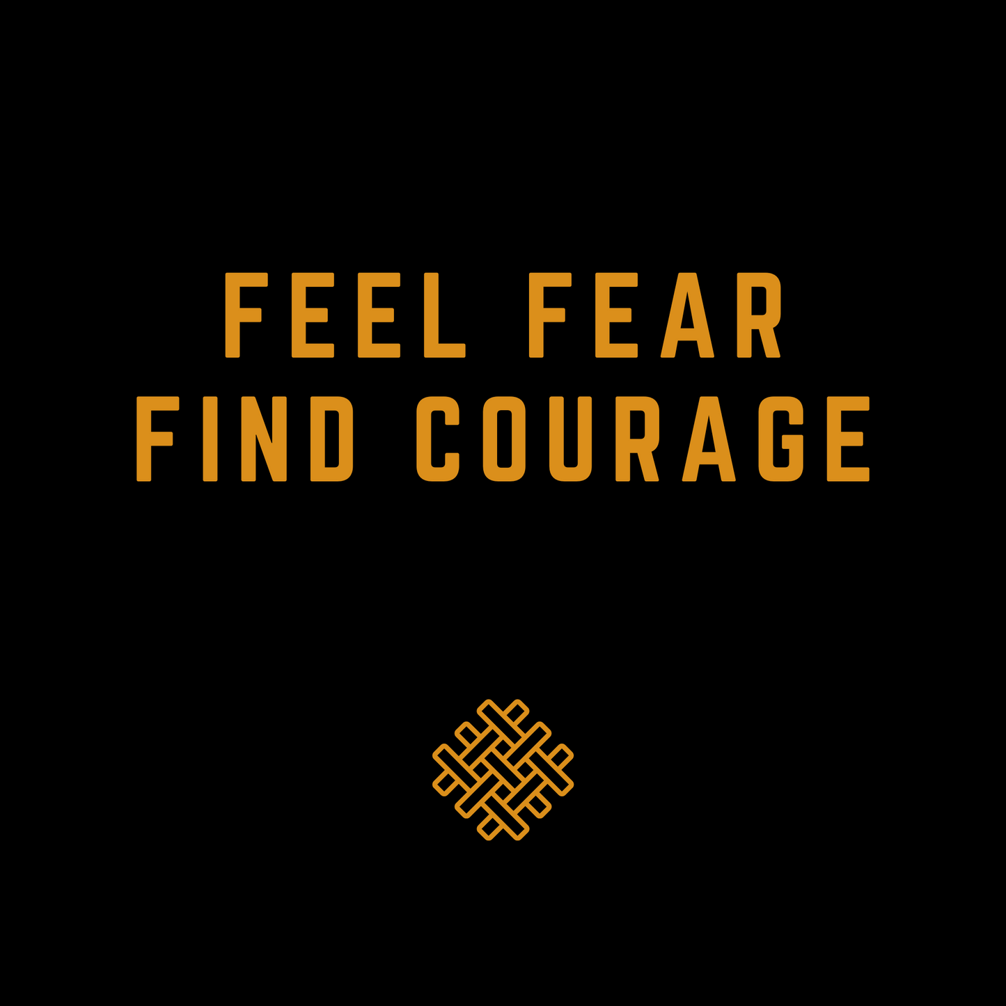 feel fear find courage - classic snapback - black