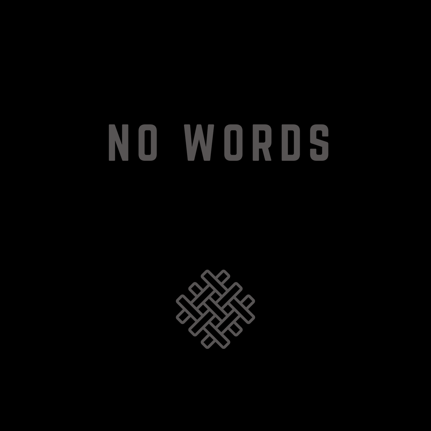 no words - classic snapback - black