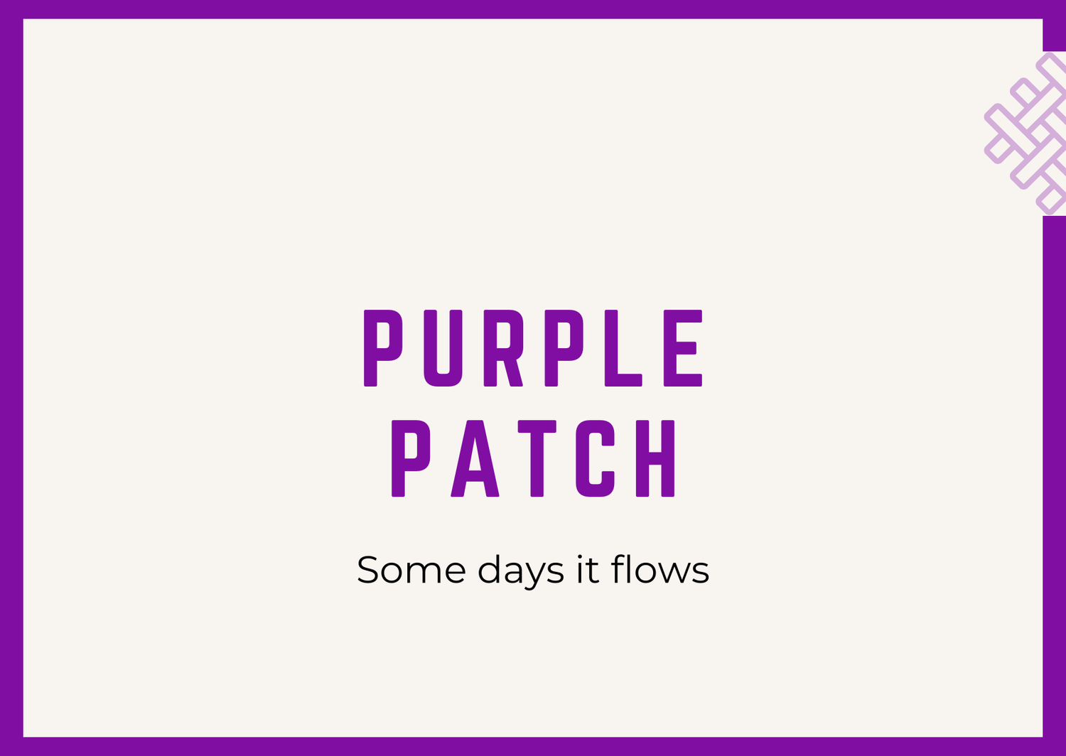 purple patch