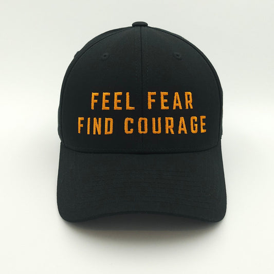feel fear find courage - classic snapback - black