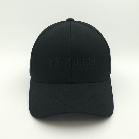 no words - classic snapback - black