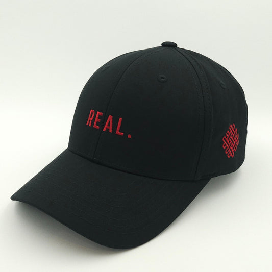 real. - classic snapback - black