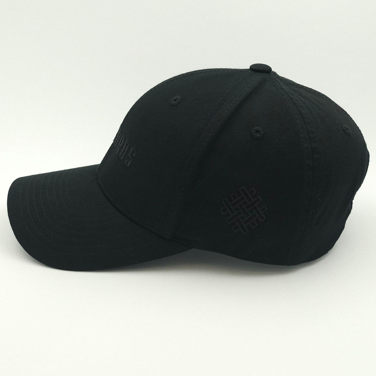 no words - classic snapback - black