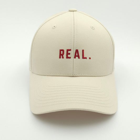 real. - classic snapback - beige