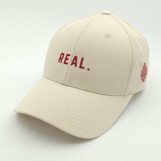real. - classic snapback - beige
