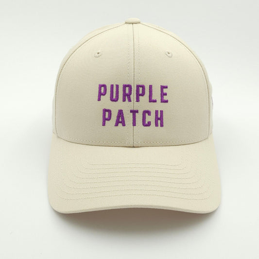 purple patch - classic snapback - beige