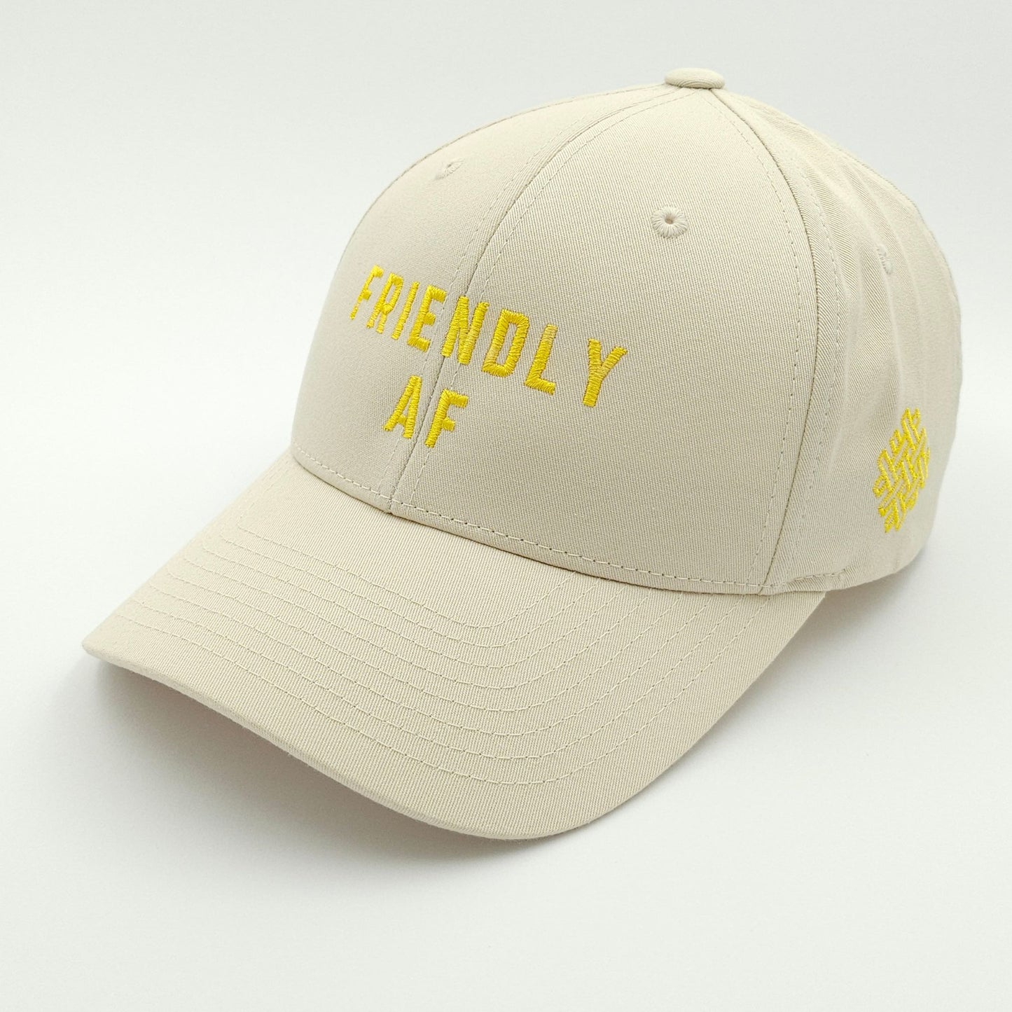 friendly af - classic snapback - beige