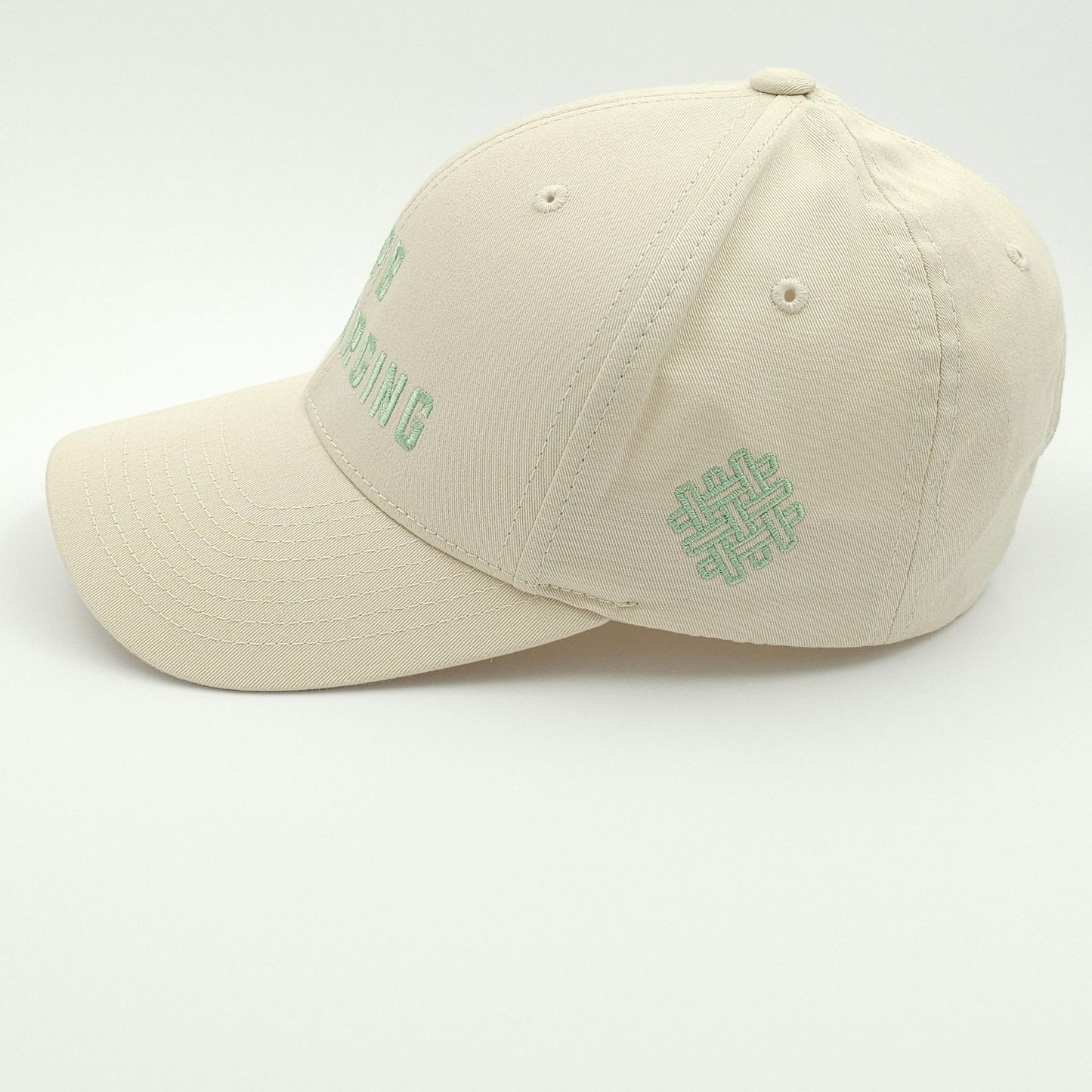 brb recharging - classic snapback - beige