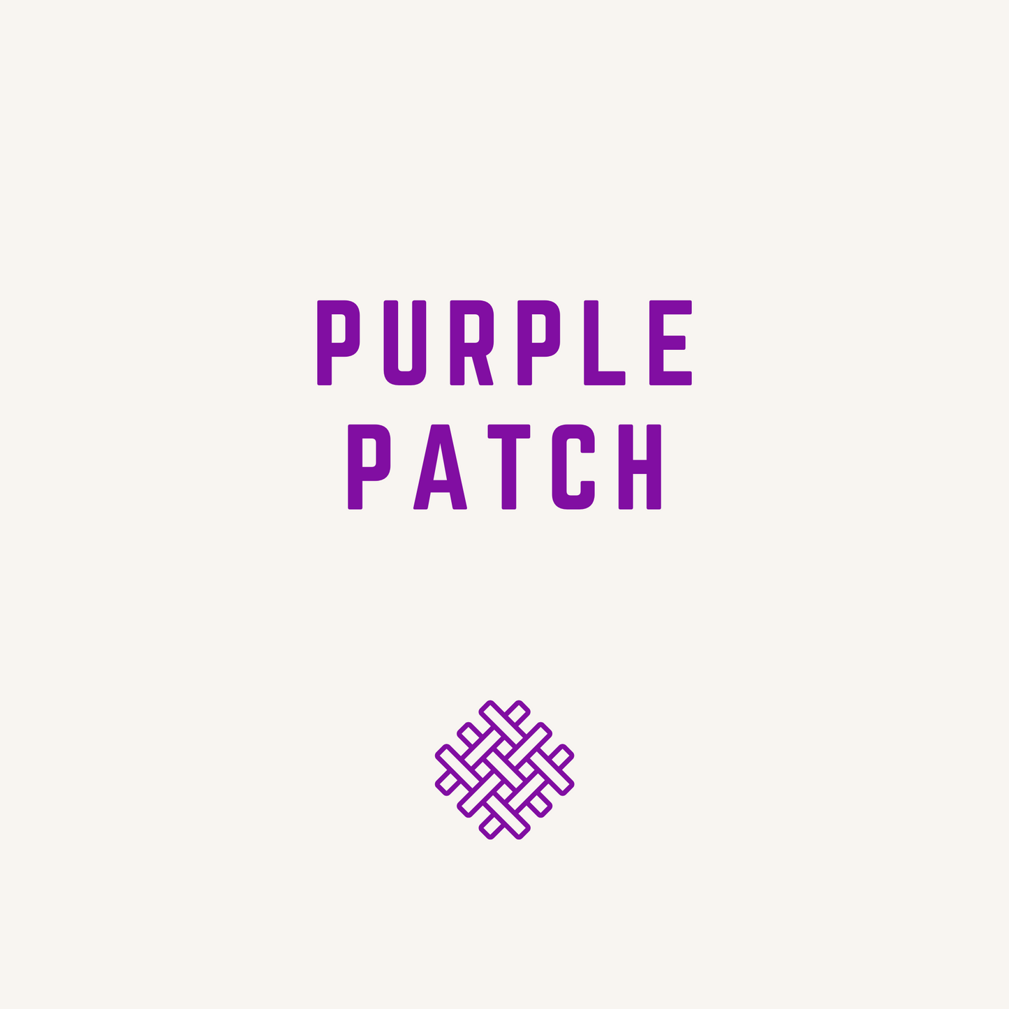 purple patch - classic snapback - beige