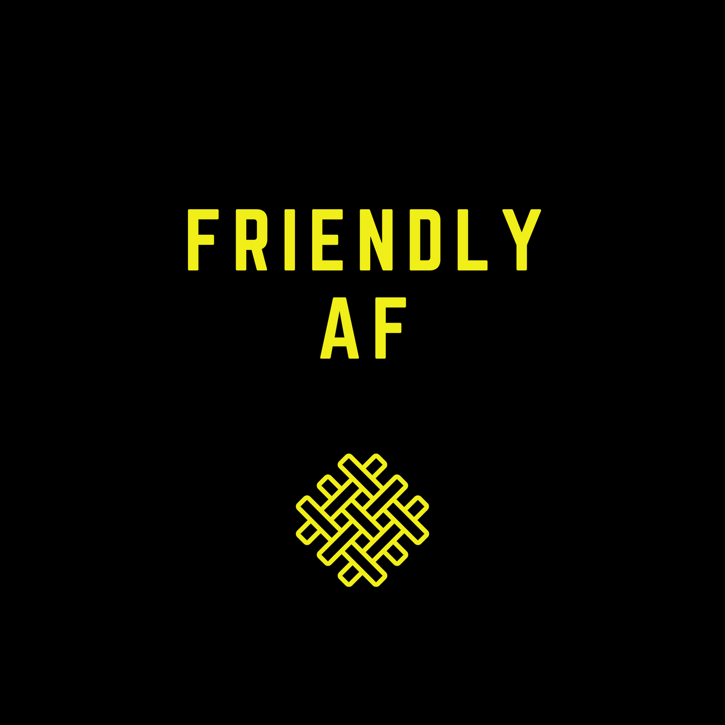 friendly af - classic snapback - black